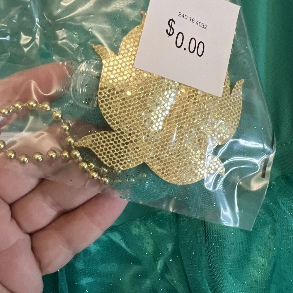 NWT Disney Princess Aladdin Jasmine Small 4-6x Deluxe Light-Up Halloween Costume